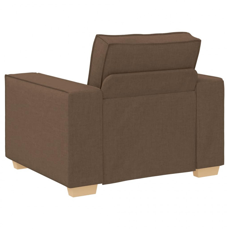 Sofa Fotel Brązowy 100x78x84 cm Tkanina