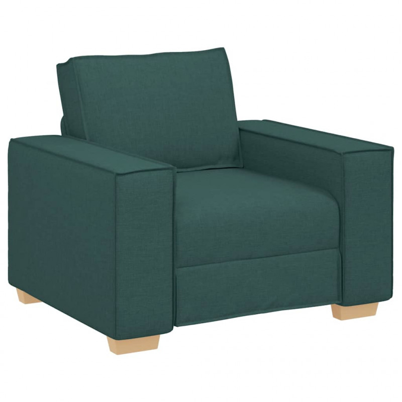 Sofa Fotel Ciemnozielony 100x78x84 cm Tkanina