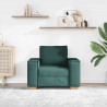Sofa Fotel Ciemnozielony 100x78x84 cm Tkanina