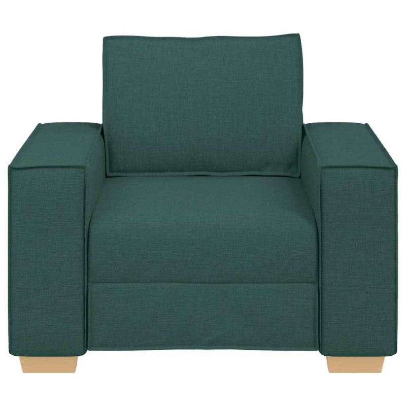 Sofa Fotel Ciemnozielony 100x78x84 cm Tkanina