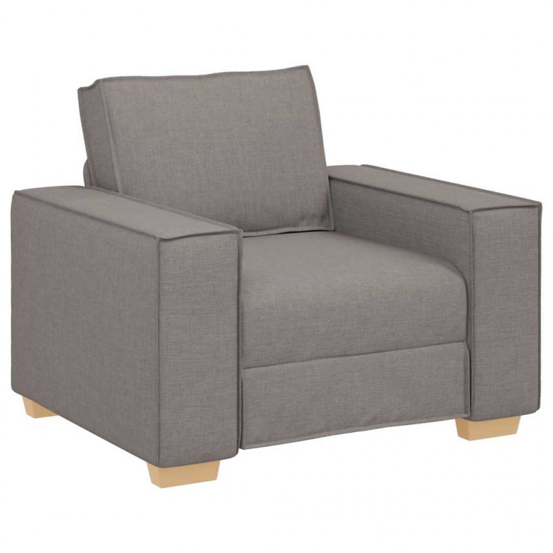 Sofa Fotel Taupe 100x78x84 cm Tkanina