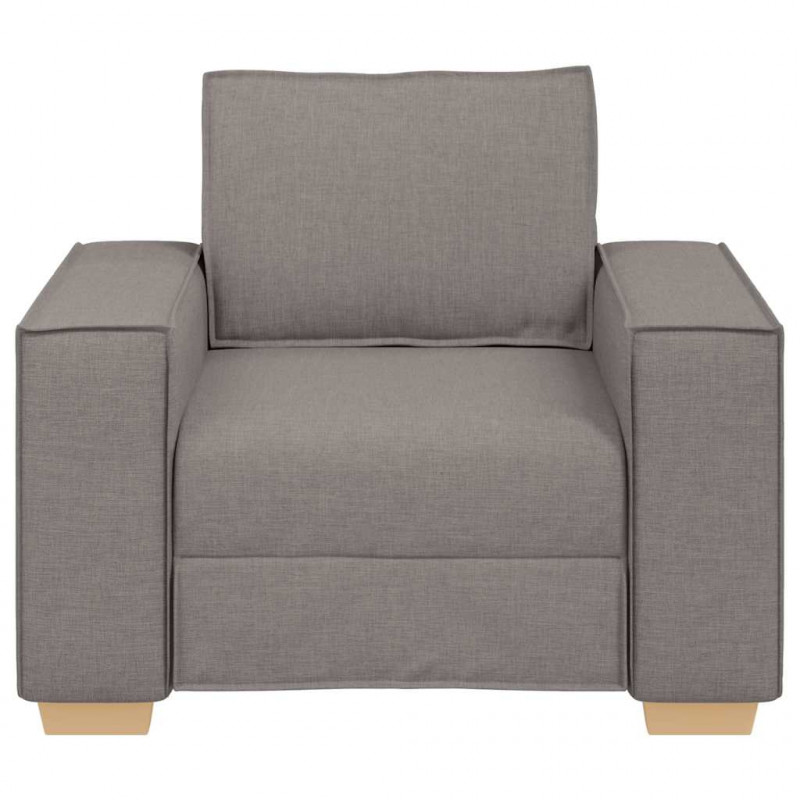 Sofa Fotel Taupe 100x78x84 cm Tkanina