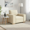 Sofa Fotel Kremowy 100x78x84 cm Tkanina