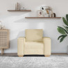 Sofa Fotel Kremowy 100x78x84 cm Tkanina