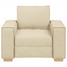 Sofa Fotel Kremowy 100x78x84 cm Tkanina