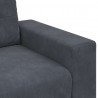 Sofa Fotel Ciemnoszary 100x78x80 cm Aksamit