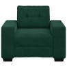 Sofa Fotel Ciemnozielony 100x78x80 cm Aksamit