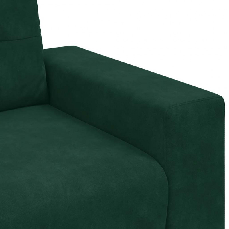 Sofa Fotel Ciemnozielony 100x78x80 cm Aksamit