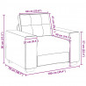 Sofa Fotel Ciemnozielony 100x78x80 cm Aksamit