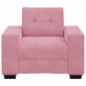 Sofa Fotel Różowy 100x78x80 cm Aksamit
