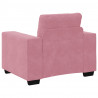 Sofa Fotel Różowy 100x78x80 cm Aksamit
