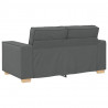 Sofa 2-osobowa Ciemnoszara 160x78x84 cm Tkanina