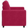 Sofa Fotel Wino Czerwone 100x78x80 cm Aksamit