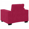 Sofa Fotel Wino Czerwone 100x78x80 cm Aksamit
