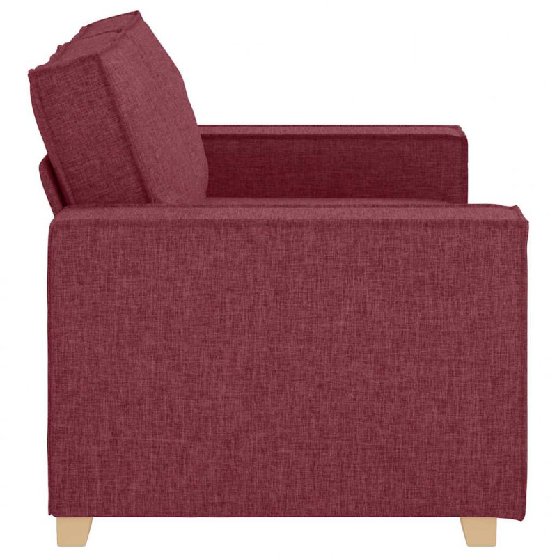 Sofa 2-osobowa w kolorze czerwonego wina 160x78x84 cm Tkanina