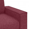 Sofa 2-osobowa w kolorze czerwonego wina 160x78x84 cm Tkanina