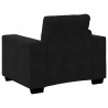 Sofa Fotel Czarny 100x78x80 cm Aksamit
