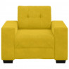 Sofa Fotel Żółty 100x78x80 cm Aksamit