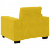 Sofa Fotel Żółty 100x78x80 cm Aksamit