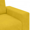 Sofa Fotel Żółty 100x78x80 cm Aksamit