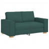 Sofa 2-osobowa Ciemnozielona 160x78x84 cm Tkanina