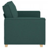 Sofa 2-osobowa Ciemnozielona 160x78x84 cm Tkanina