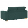 Sofa 2-osobowa Ciemnozielona 160x78x84 cm Tkanina