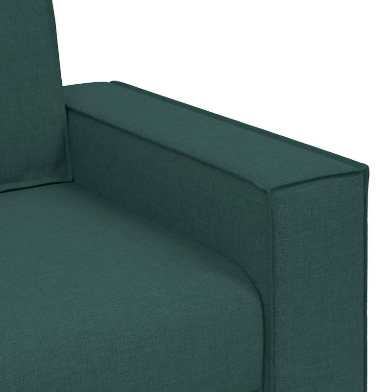 Sofa 2-osobowa Ciemnozielona 160x78x84 cm Tkanina