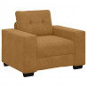 Sofa Fotel Brązowy 100x78x80 cm Aksamit