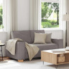 Sofa 2-osobowa Taupe 160x78x84 cm Tkanina