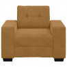 Sofa Fotel Brązowy 100x78x80 cm Aksamit