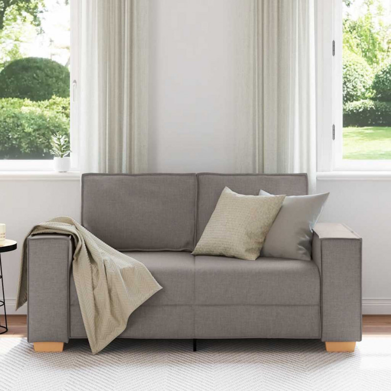 Sofa 2-osobowa Taupe 160x78x84 cm Tkanina