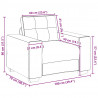 Sofa Fotel Brązowy 100x78x80 cm Aksamit