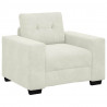 Sofa Fotel Kremowy 100x78x80 cm Aksamit