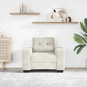 Sofa Fotel Kremowy 100x78x80 cm Aksamit