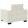 Sofa Fotel Kremowy 100x78x80 cm Aksamit