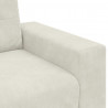 Sofa Fotel Kremowy 100x78x80 cm Aksamit