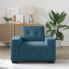Sofa Fotel Niebieski 100x78x80 cm Aksamit