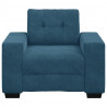 Sofa Fotel Niebieski 100x78x80 cm Aksamit