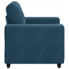 Sofa Fotel Niebieski 100x78x80 cm Aksamit