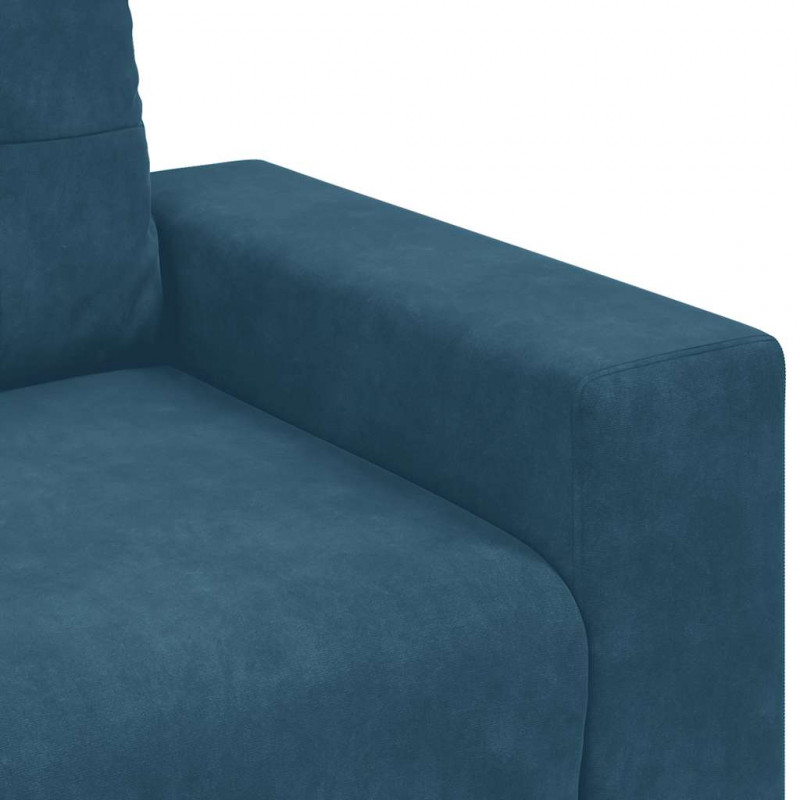 Sofa Fotel Niebieski 100x78x80 cm Aksamit