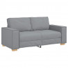 Sofa 2-osobowa Jasnoszara 180x78x84 cm Tkanina
