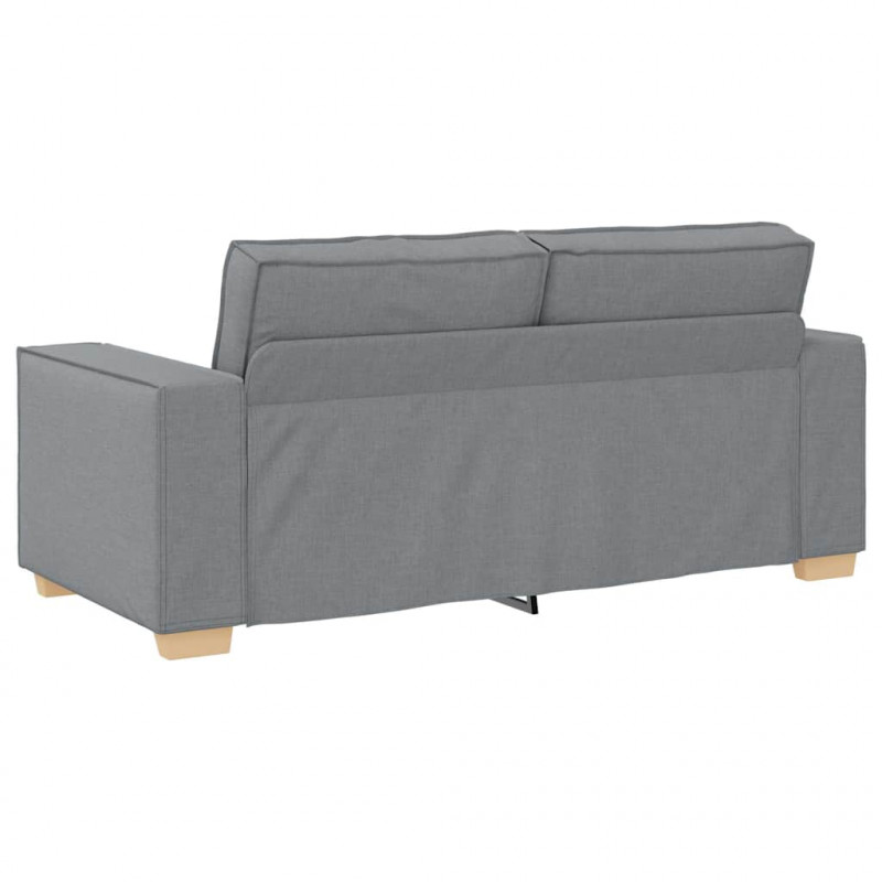 Sofa 2-osobowa Jasnoszara 180x78x84 cm Tkanina