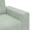 Sofa dwuosobowa Jasnoszara 160x77x82 cm Aksamit