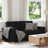 Sofa 2-osobowa Czarna 180x78x84 cm Tkanina