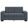 Sofa dwuosobowa Ciemnoszara 160x77x82 cm Aksamit