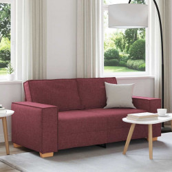 Sofa 2-osobowa w kolorze czerwonego wina 180x78x84 cm Tkanina