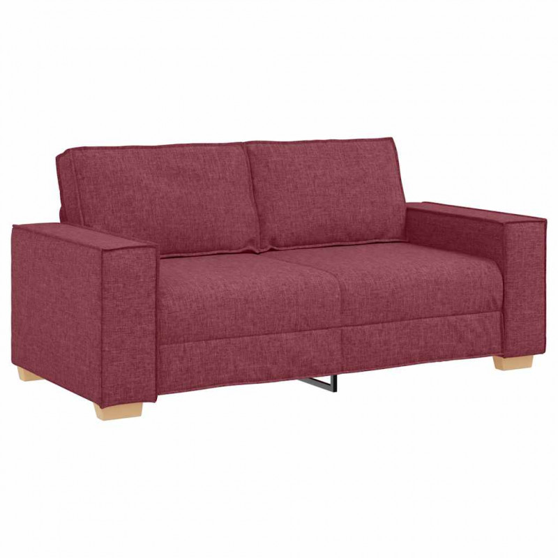 Sofa 2-osobowa w kolorze czerwonego wina 180x78x84 cm Tkanina