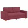 Sofa 2-osobowa w kolorze czerwonego wina 180x78x84 cm Tkanina