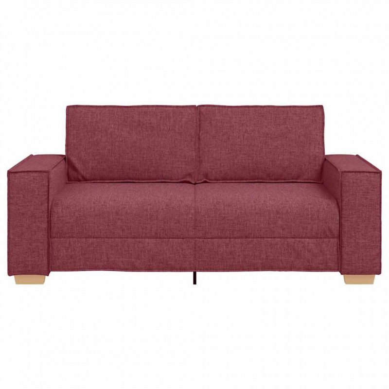 Sofa 2-osobowa w kolorze czerwonego wina 180x78x84 cm Tkanina